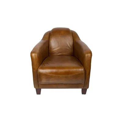 Clubsessel mit Mahagoni-Gestell