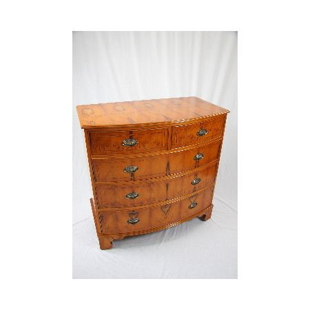 "Bow Chest Burl" Mahagoni Kommode