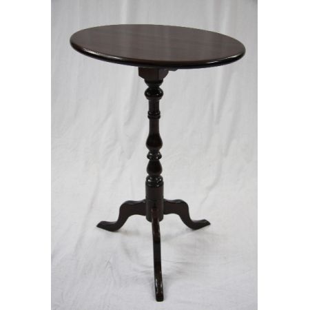 "Ebony Round" Sidetable in Ebenholz