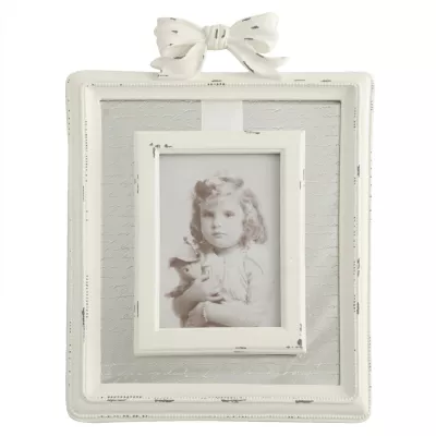 Clayre & Eef Bilderrahmen mit Schleife 10*15cm