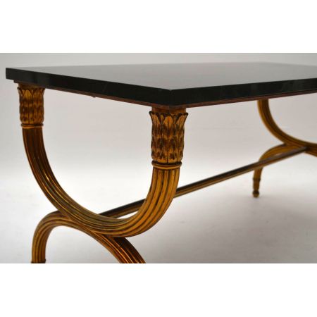 Antiker französischer Marmor-Kaffeetisch