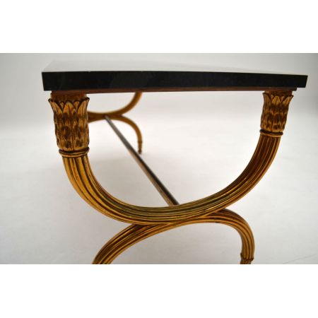 Antiker französischer Marmor-Kaffeetisch