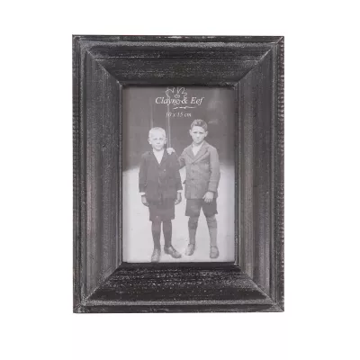 Clayre & Eef Rustikaler Bilderrahmen dunkelbraun 10*15cm