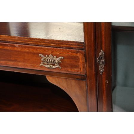 Display Cabinet Edwardian, Vitrine mit Spiegel, Showcase,