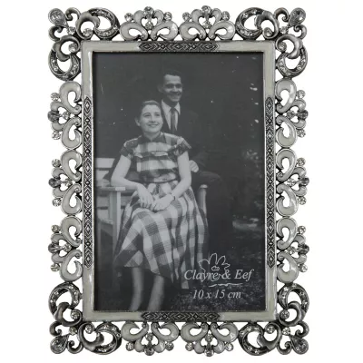 Clayre & Eef Bilderrahmen silber 10*15cm