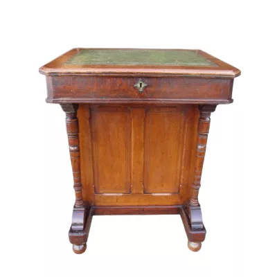 Attraktiver Antiker viktorianischer Davenport Schreibtisch Eiche englisch ca 1850