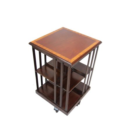 Antikes Revolwing Bücherregal Bookcase
