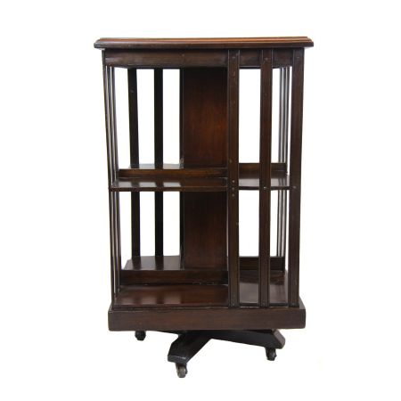Antikes Revolwing Bücherregal Bookcase