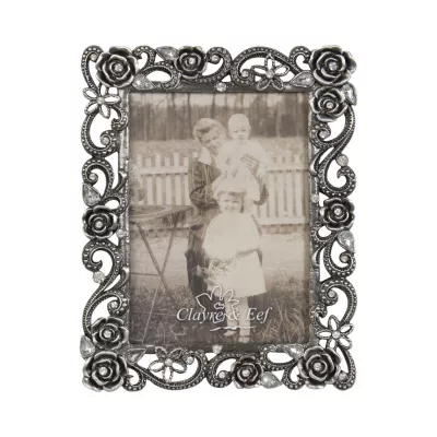 Clayre & Eef Fotorahmen silberfarbig ca. 13 x 16 (9 x 12) cm