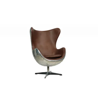 Französischer Sessel in Braun