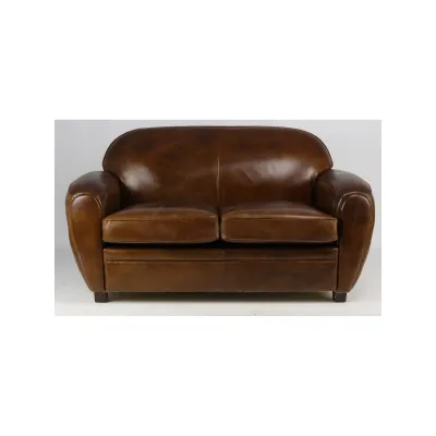 Clubsofa Leder Braun