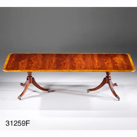 Dining Table, Banded, Rectangular