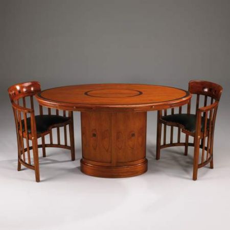 Oval dining table Esstisch Mahgoni Kirsch