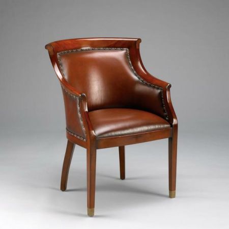 Club Chair With Leather