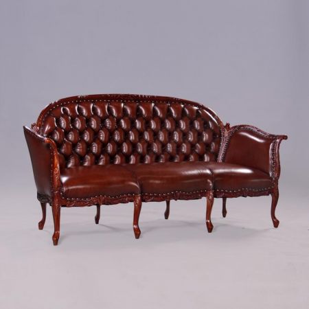 Sofa French Antoinette 3 Seater Kunstleder