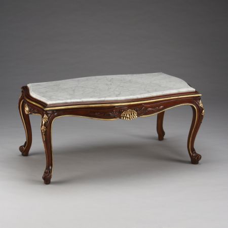 "Louis XV Cocktail Table Marble Top" - kleiner Tisch