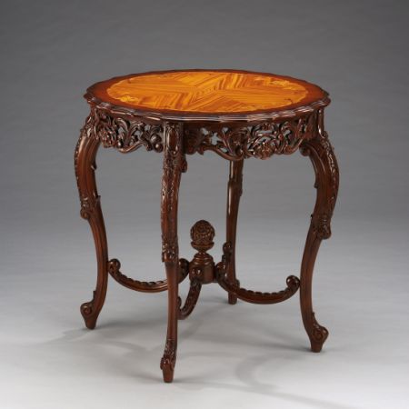 "French Inlaid Center Table" - kleiner Tisch