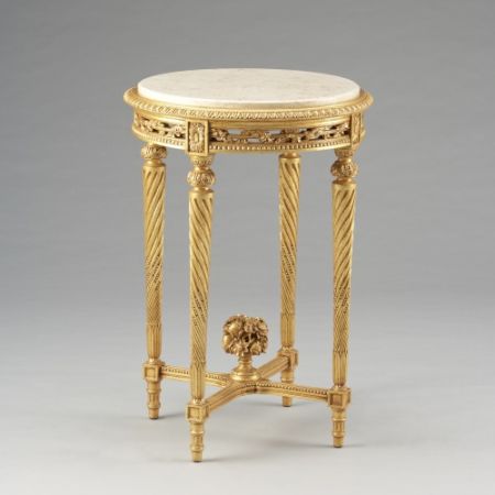 "French Side Table Elle Marble Top" - kleiner Tisch