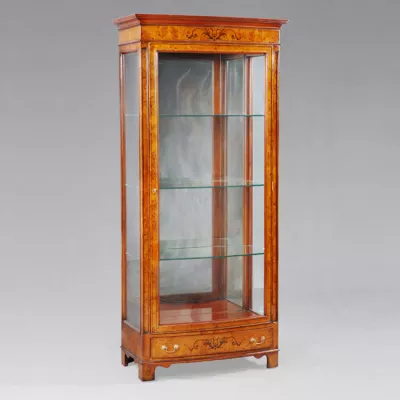 Glass Vitrine Burl mit LED