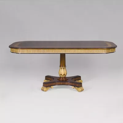 Dining Table Mullova, Fixed Top, 1 Pedestal