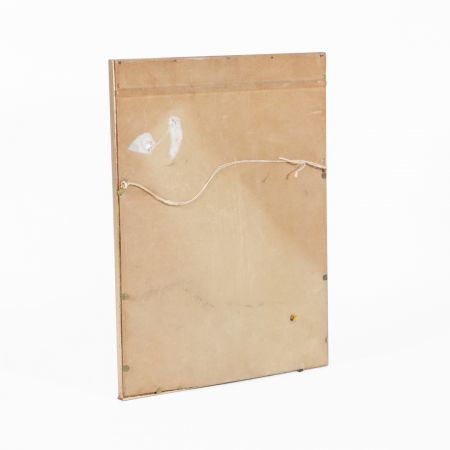 Französisches Modebild, Viktorianisches Diorama mit Modepuppe und antikem Kleid