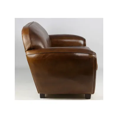 Clubsofa Leder Braun