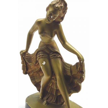 Französische Art déco Stil Skulptur "Tänzerin"