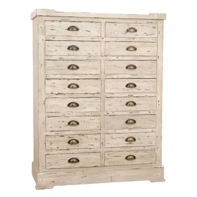 Clayre & Eef Apothekenschrank-Kommode aus Holz, im Used-Look