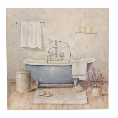 Clayre & Eef Bild "Badezimmer" 50*50*3cm