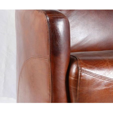 Klassisches Ledersofa Echtleder "Gentleman Canape"