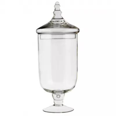 Clayre & Eef Vorratsglas Vorratsdose Schale Gefäß mit Deckel Glas ca. Ø 13 x 40 cm