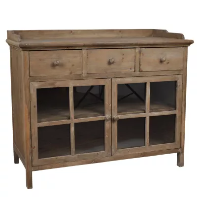 Clayre & Eef Sideboard Vitrine Braun 103*51*88 cm