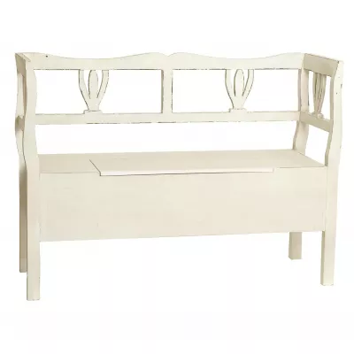Schöne Natur Bank weiß 121*41*88.5cm