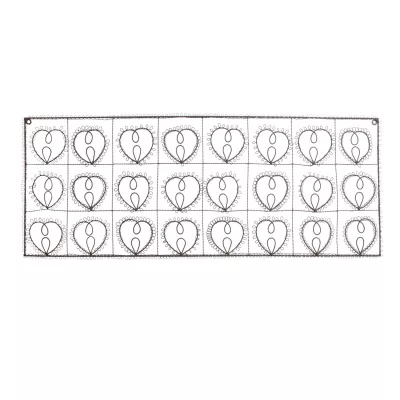 Clayre & Eef Fotohalter Kartenhalter Adventskalender Herzen ca. 82 x 32,5 cm