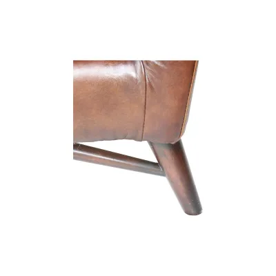 Französisches Sofa im Farbton Vintage Cigar