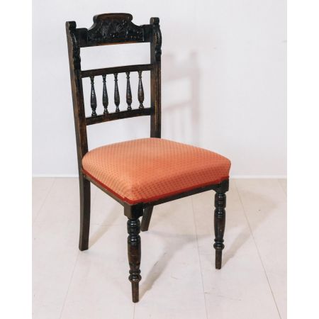 4er Satz Dining Chairs, Esszimmerstühle, Stuhl, late Victorian
