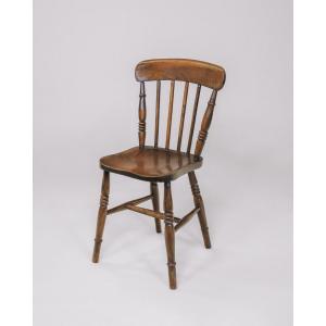 4er Satz eleganter victorianischer Kitchenchairs