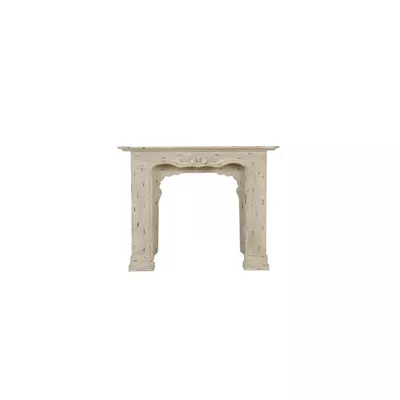 Clayre & Eef Kamin aus Holz 131*24*101 cm Weiß
