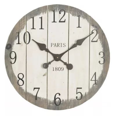 Clayre & Eef Uhr Ø 50x4 cm / 1xAA
