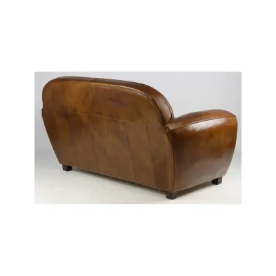 Clubsofa Leder Braun