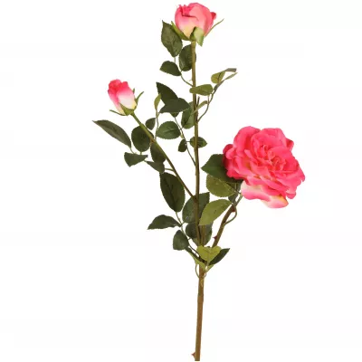 Clayre & Eef Deko Rose rosa rot 90cm