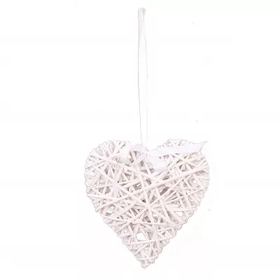 Dekoration Herz Weiß ca. 40 cm