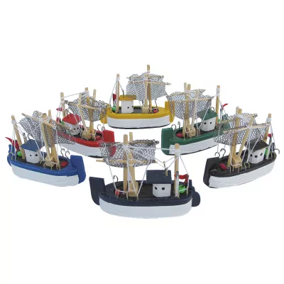 Maritim by Morris Krabbenkutter, Holz, L: 8cm, Set/6