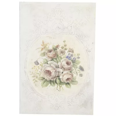Clayre & Eef Bild mit Blumenstraussmotiv