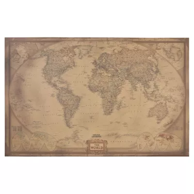 Clayre & Eef Bild Die Welt ca. 115 x 75 cm