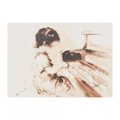 Clayre & Eef Bild Dame ca. 50 x 70 x 3 cm