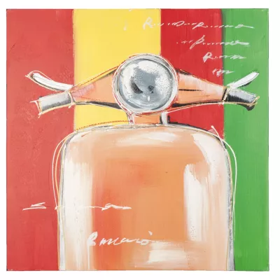 Clayre & Eef Bild Gemälde bunt ca. 80 x 80 cm