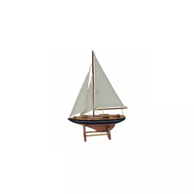 Maritim by Morris Segel-Yacht, Holz mit Stoffsegel, L: 25cm, H: 35cm