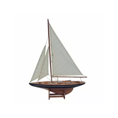 Maritim by Morris Segel-Yacht, Holz mit Stoffsegel, L: 40cm, H: 55cm