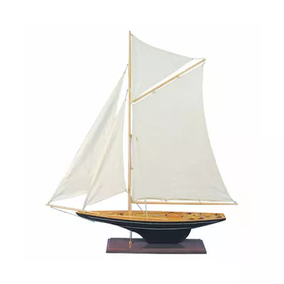 Maritim by Morris Segler-Yacht, Holz mit Stoffsegel, L: 80cm, H: 85cm